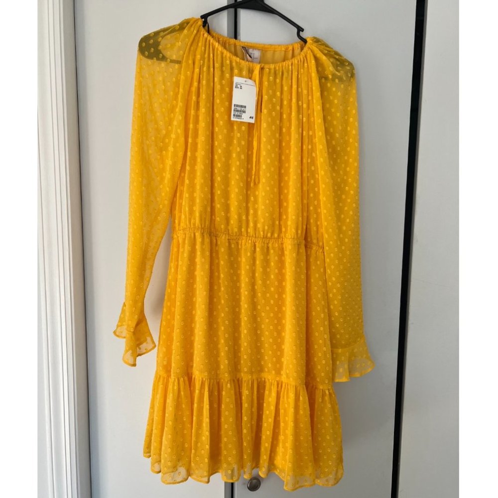 Yellow cocktail dress